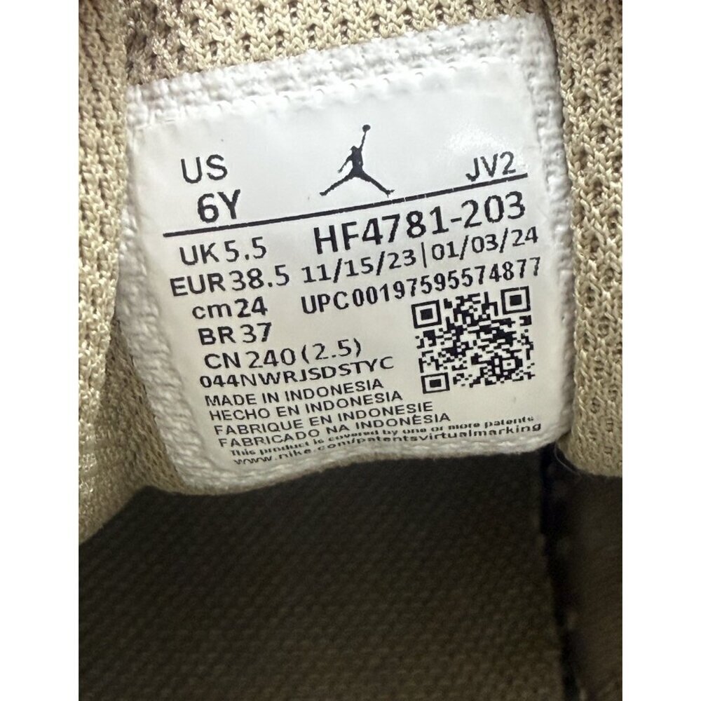 Nike Air Jordan 1 Mid GS Legend Brown Khaki Kids Size 6 Y HF4781-203 Sneakers - Picture 8 of 9
